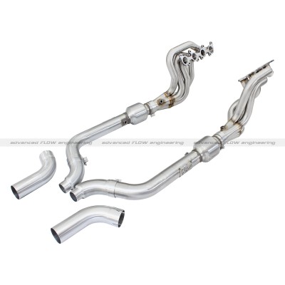 2015+ Ford Mustang GT 5.0L V8 aFe Power 1 7/8" Stainless Long Tube Headers w/Catted Connection Pipes